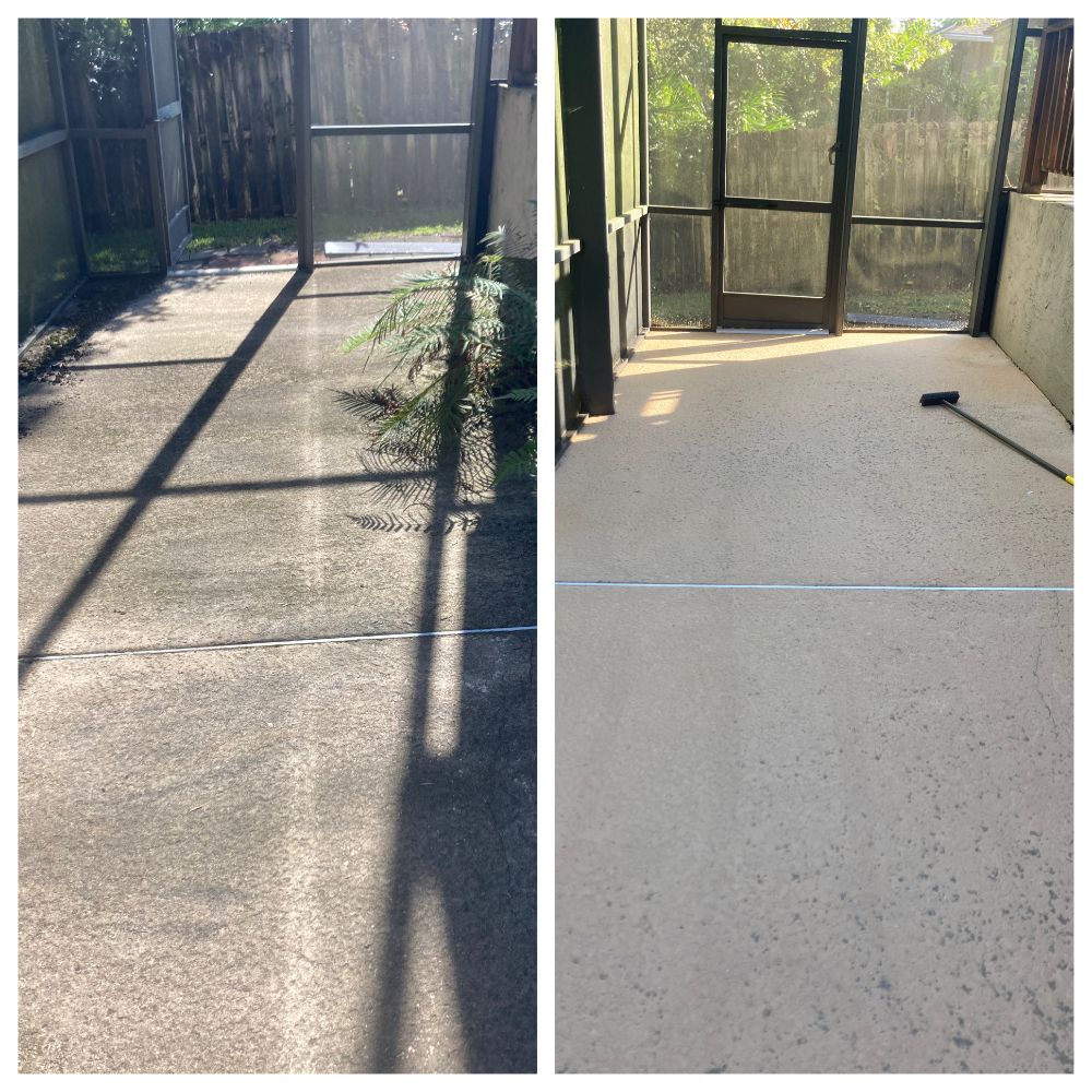 Back porch and driveway cleaning in windsor park fl
