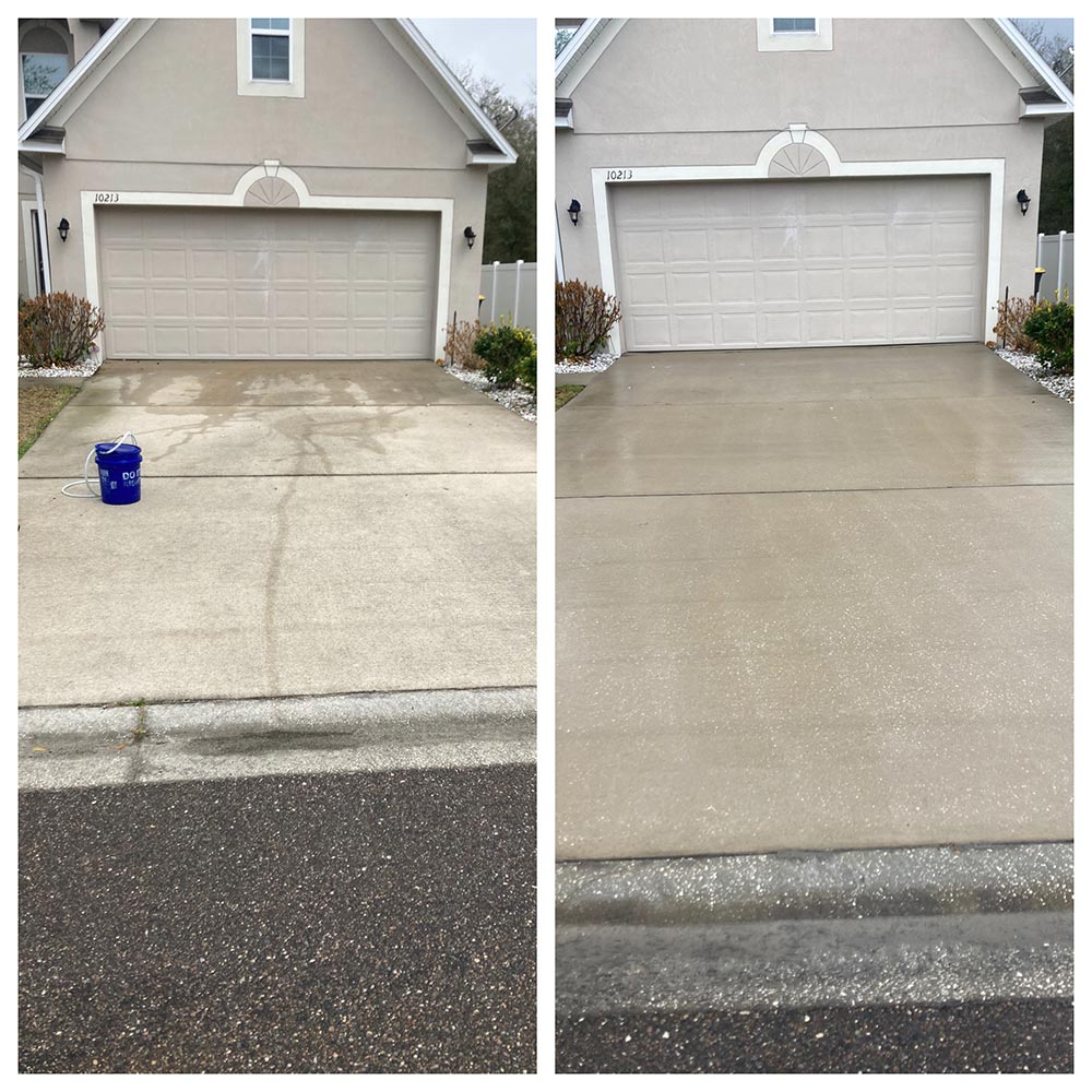House was and driveway pressure wash in jacksonville fl