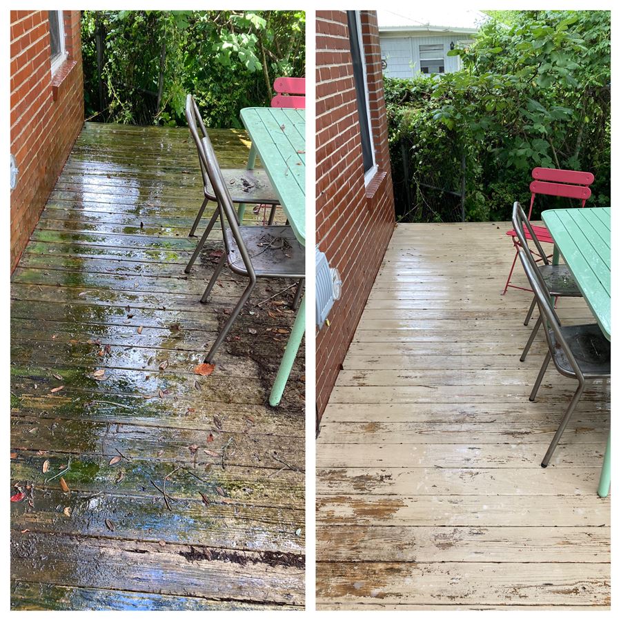 Wood Deck Cleaning and House Wash in Jacksonville, FL