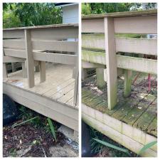 Wood Deck Cleaning and House Wash in Jacksonville, FL 1